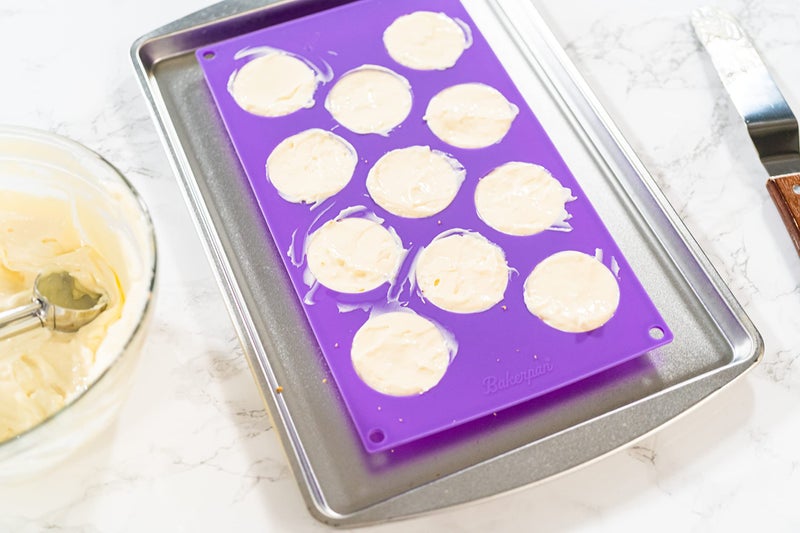 Bakerpan Silicone Mini Muffin Top Pans - Set of 2 - Small Round Molds for Tarts, Cookies, Candy, Chocolate - Image 4